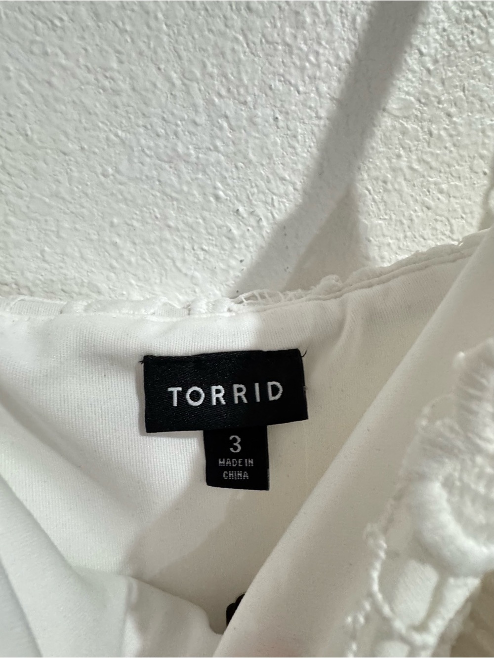 torrid White Lace Midi Dress with Spaghetti Straps - Picture 2 of 3